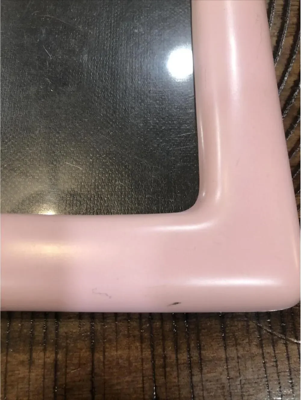 Vtg Pink ceramic‎ Photo frame with pink shoes 4